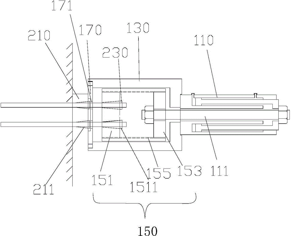 Subdivisional tensioning system for pressure dispersing type anchor cable