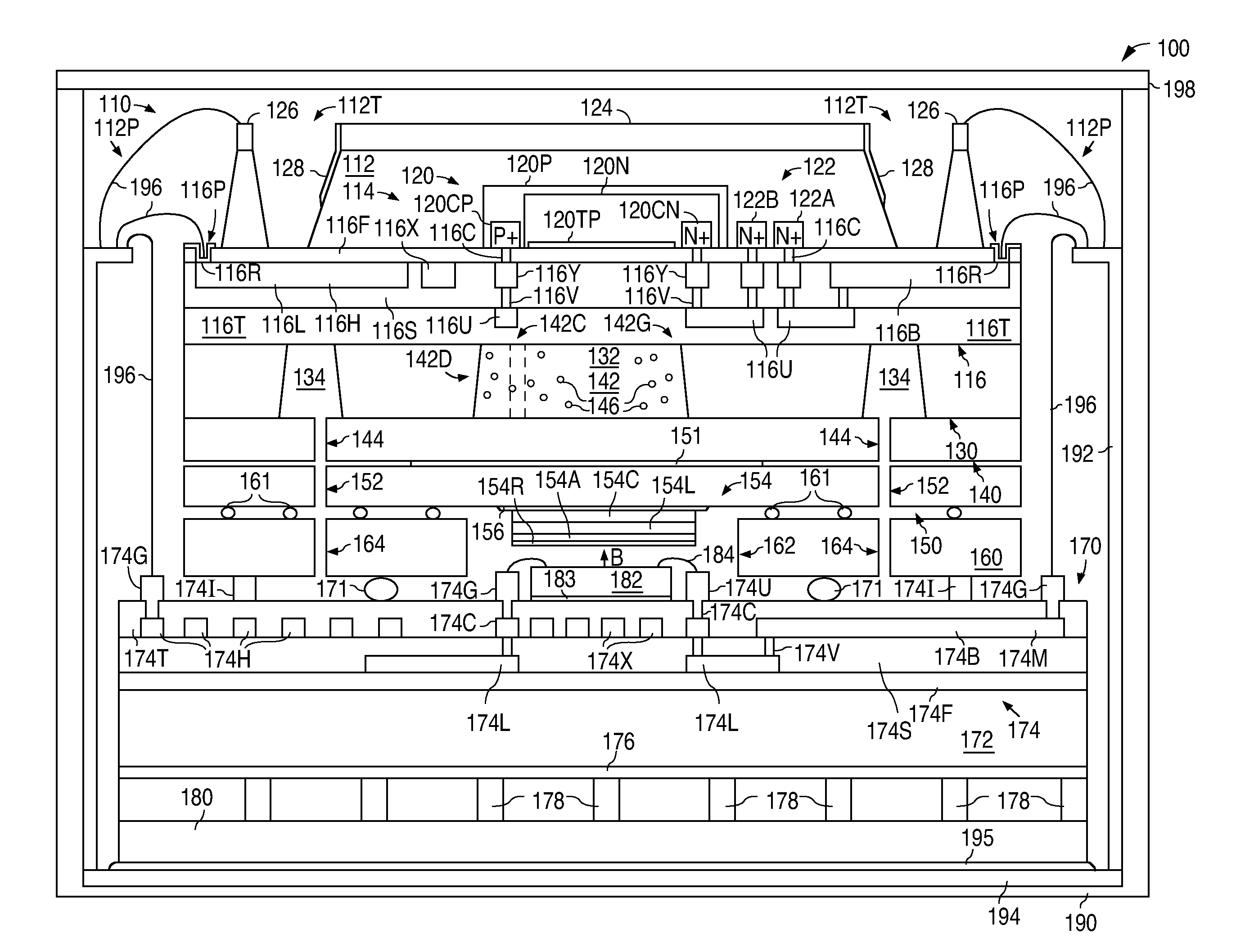 Thermally-Insulated Micro-Fabricated Atomic Clock Structure and Method of Forming the Atomic Clock Structure