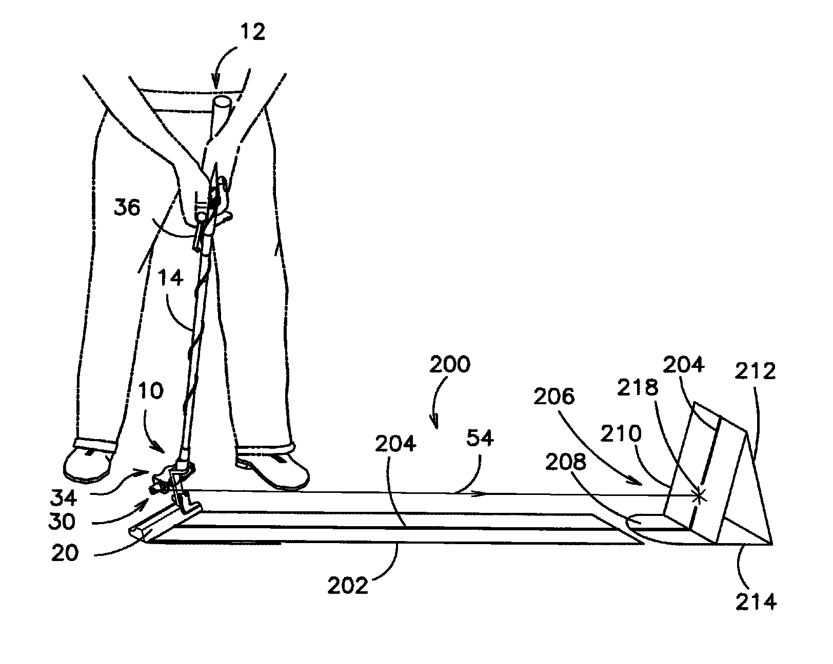 Laser putting device