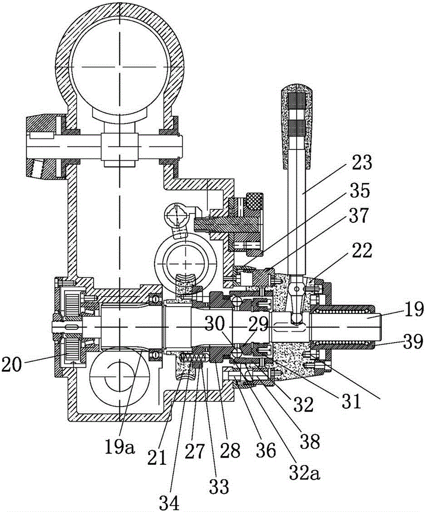 A variable-speed automatic tool-feeding device for a bench drill