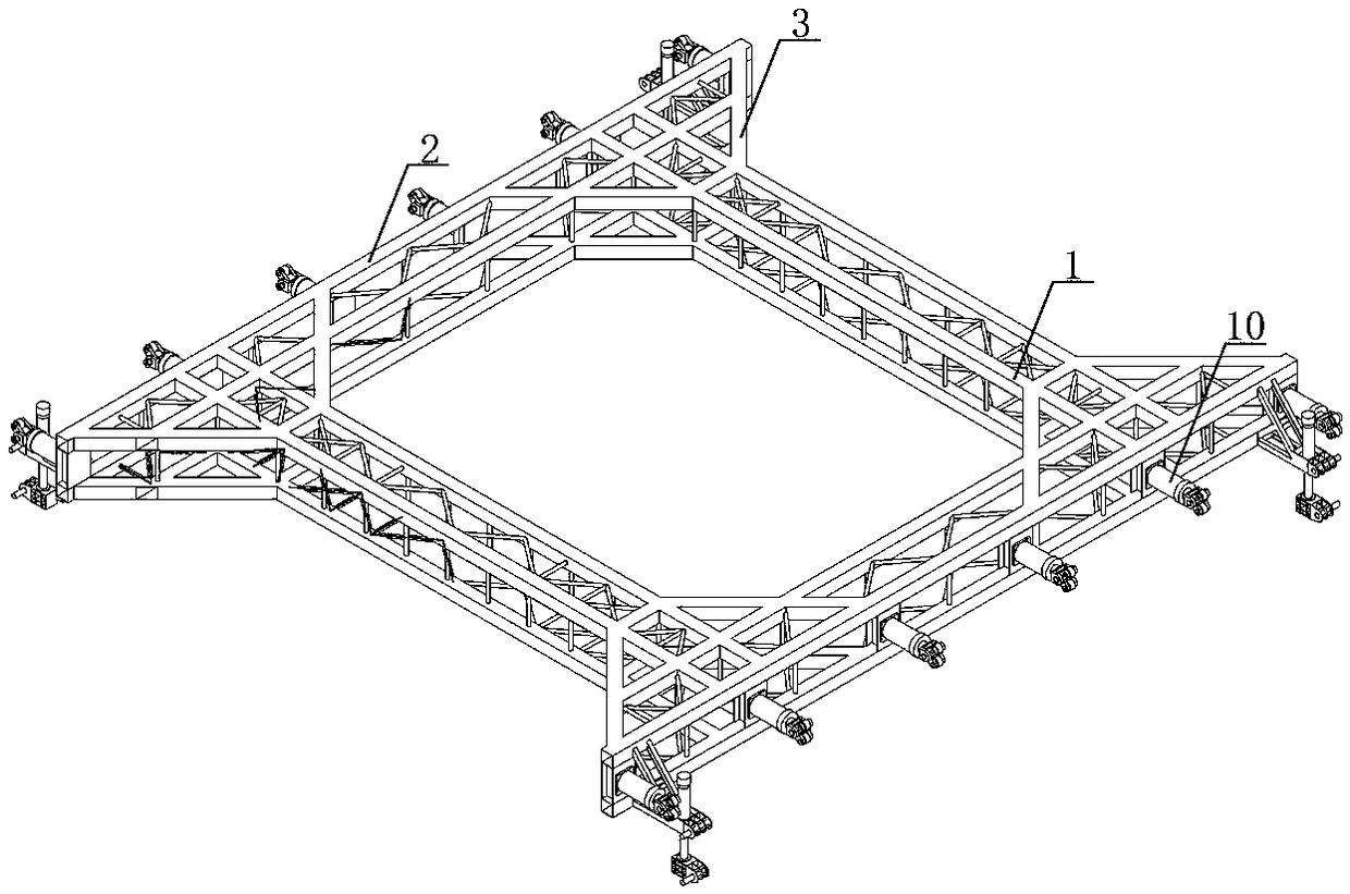 A large-span support system for a subway foundation pit and its construction method