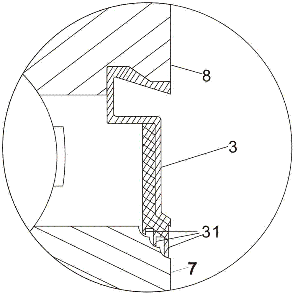 Ball bearing with sealing ring