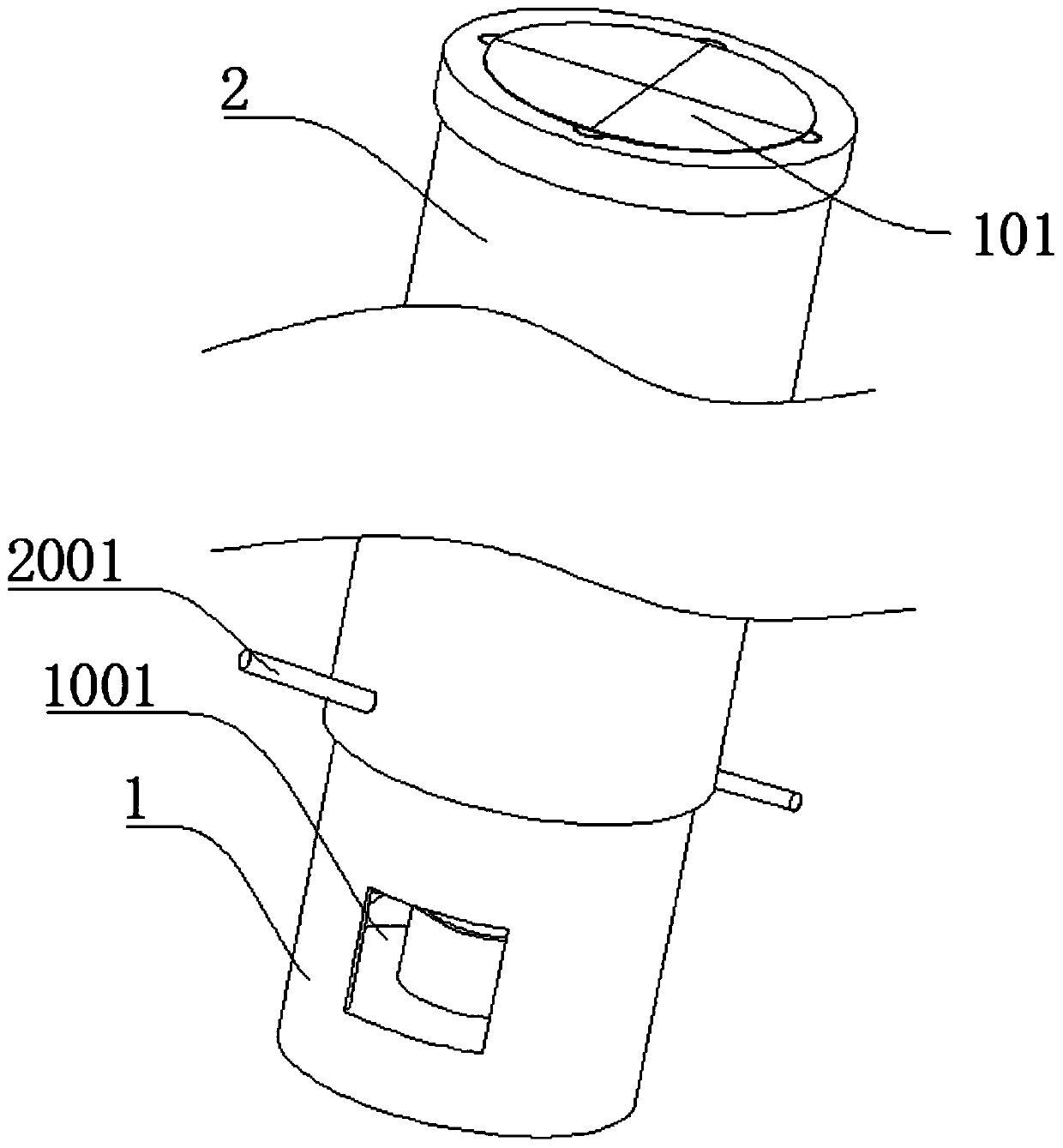 Fruit container with control device