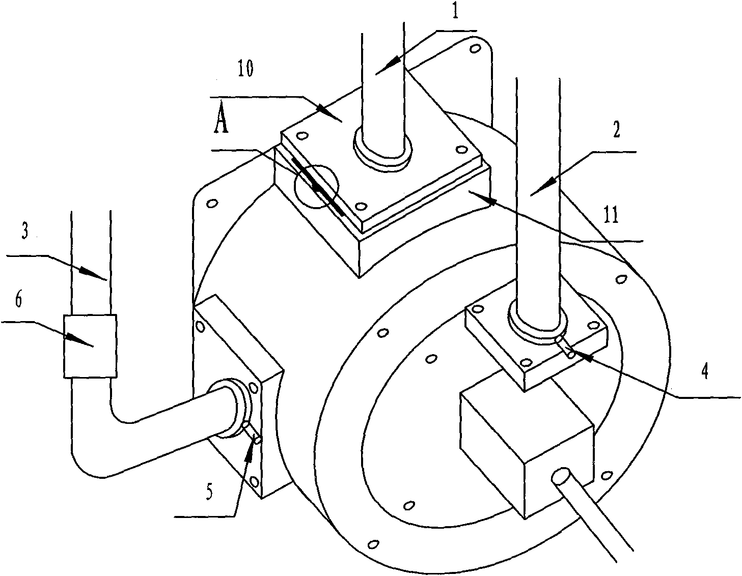 Online and rapid leakage detecting method for roller hearth type non-oxidation furnace radiating pipe