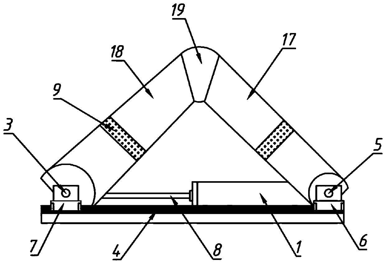 Clothing arching testing device and clothing arching testing method