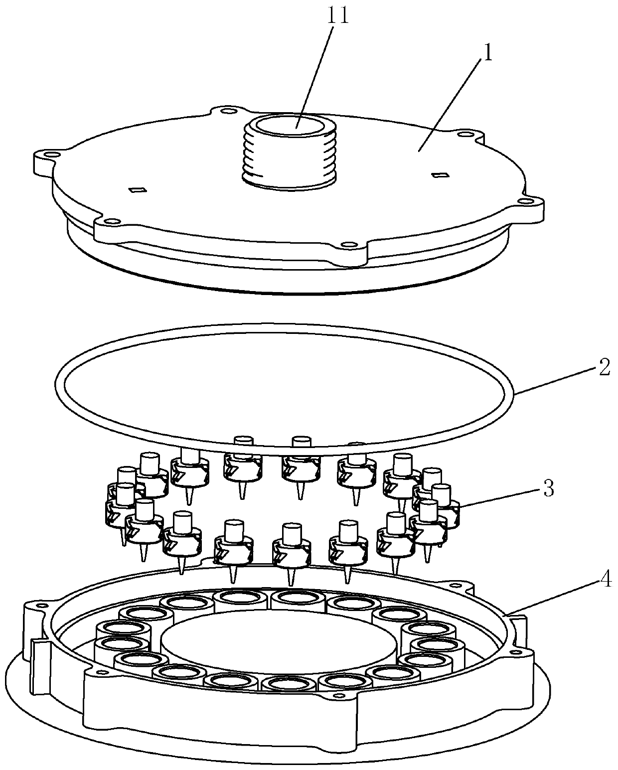 Spray cores and particle spray water device