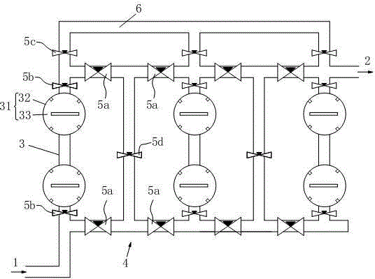 Magnetic impurity filtering system used for producing lithium battery material