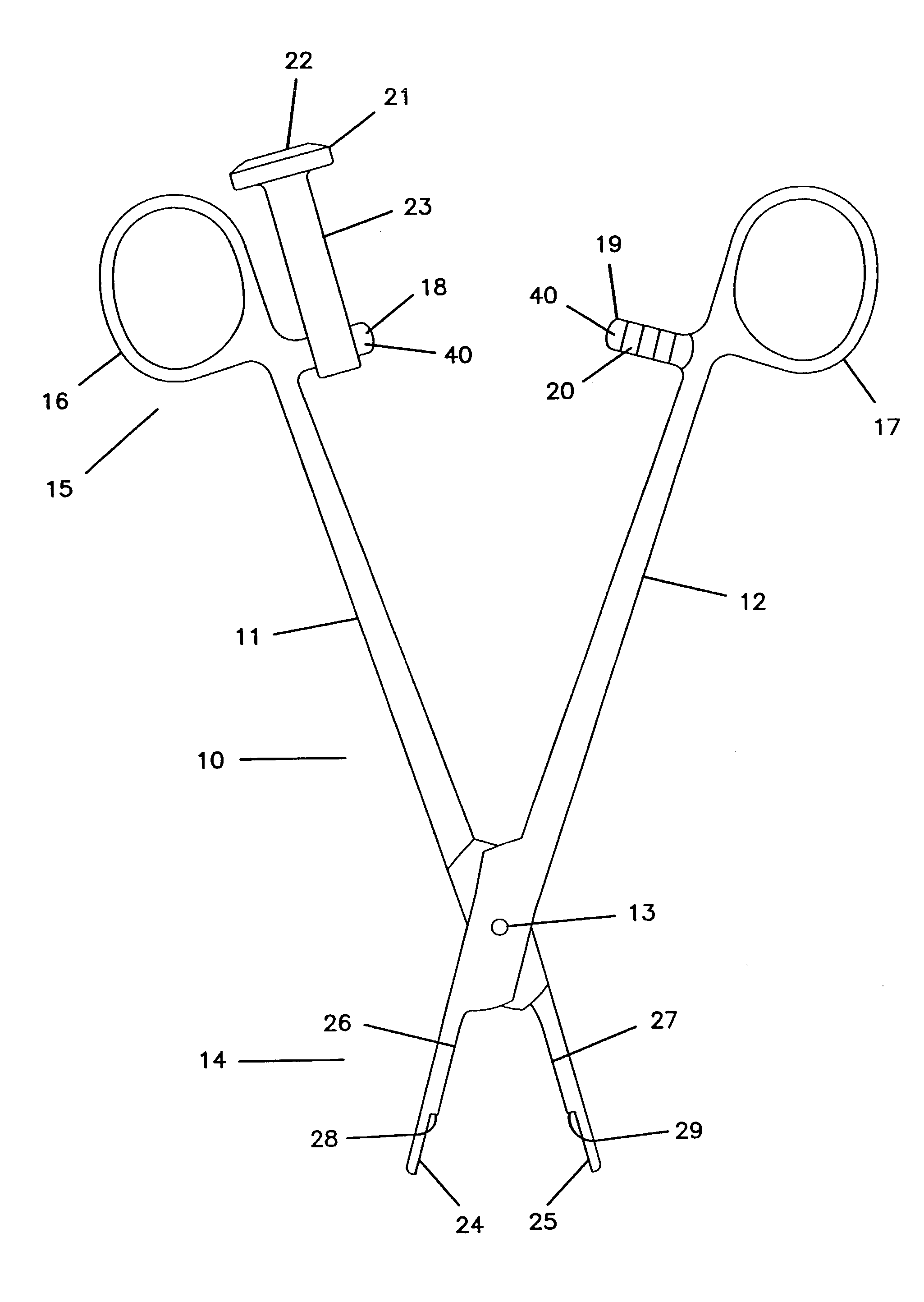 Surgical implant instrument and method