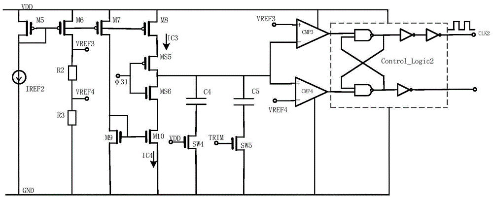 On-chip oscillator circuit capable of eliminating control logic delay