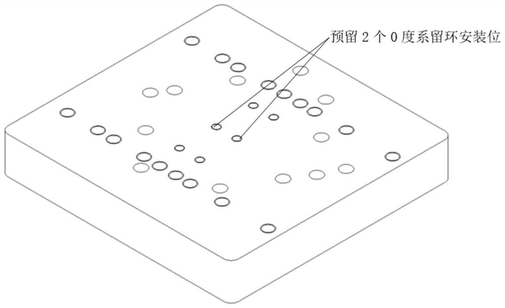 Tension experiment mechanism for aviation tray mooring ring