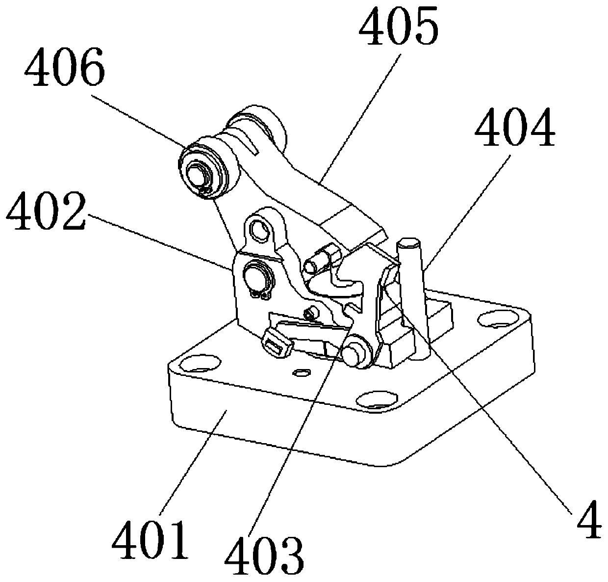 Double-speed chain tool plate positioning device