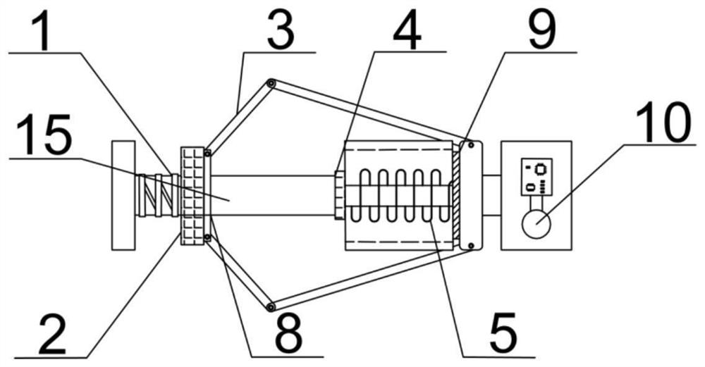 Electromagnetic regulation type energy barrier for reservoir reconstruction