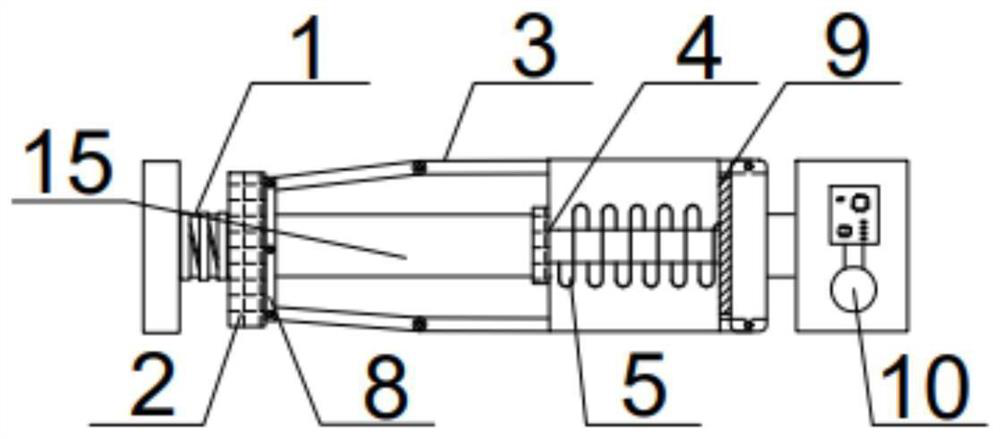 Electromagnetic regulation type energy barrier for reservoir reconstruction