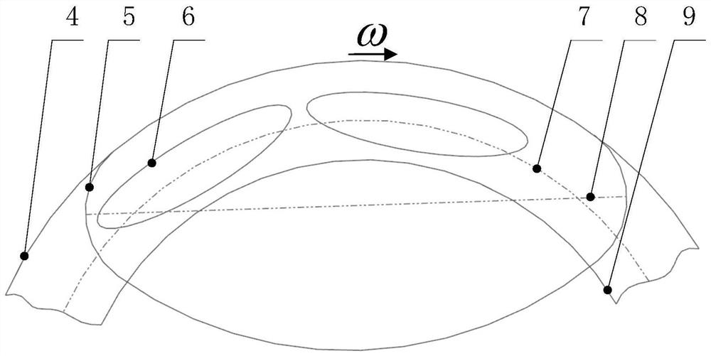 A special-shaped gradual exhaust structure with low flow pressure loss