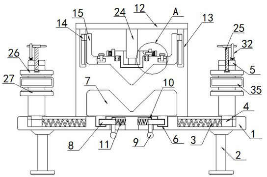 Anti-slip stable bending machine for metal plate processing