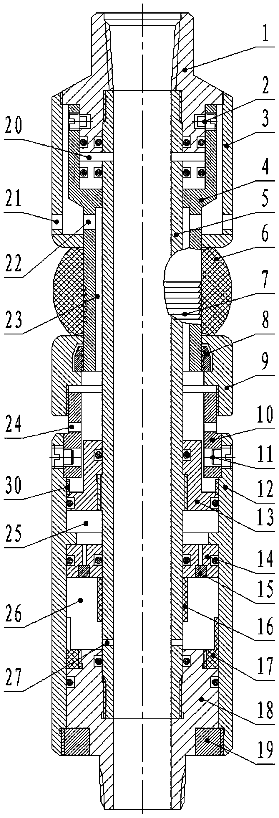 Self-expanding type automatic oil drainage device