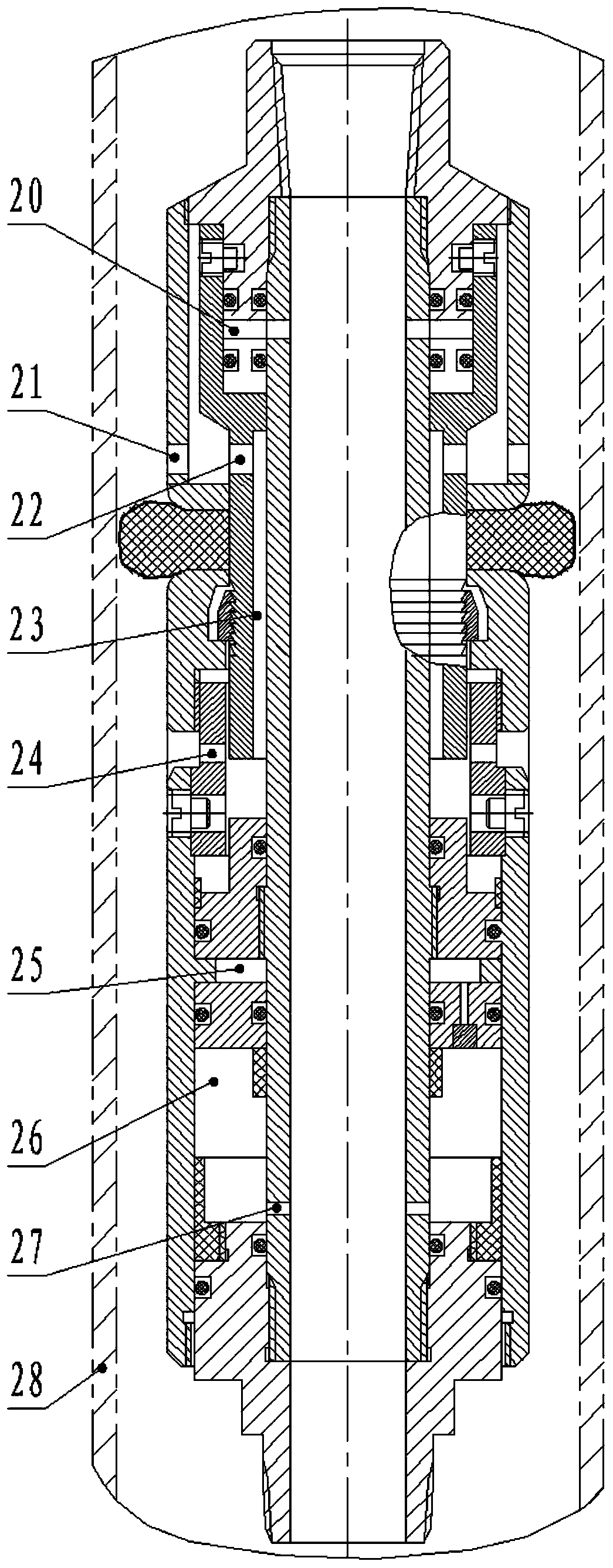 Self-expanding type automatic oil drainage device