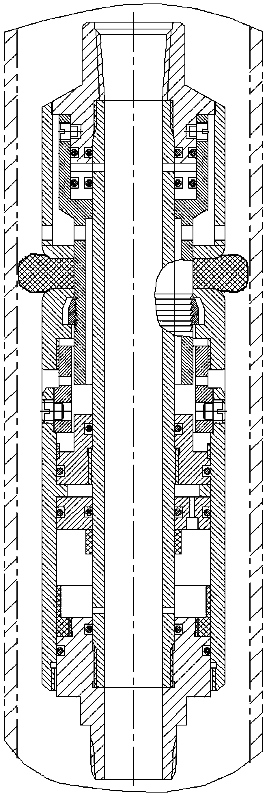 Self-expanding type automatic oil drainage device