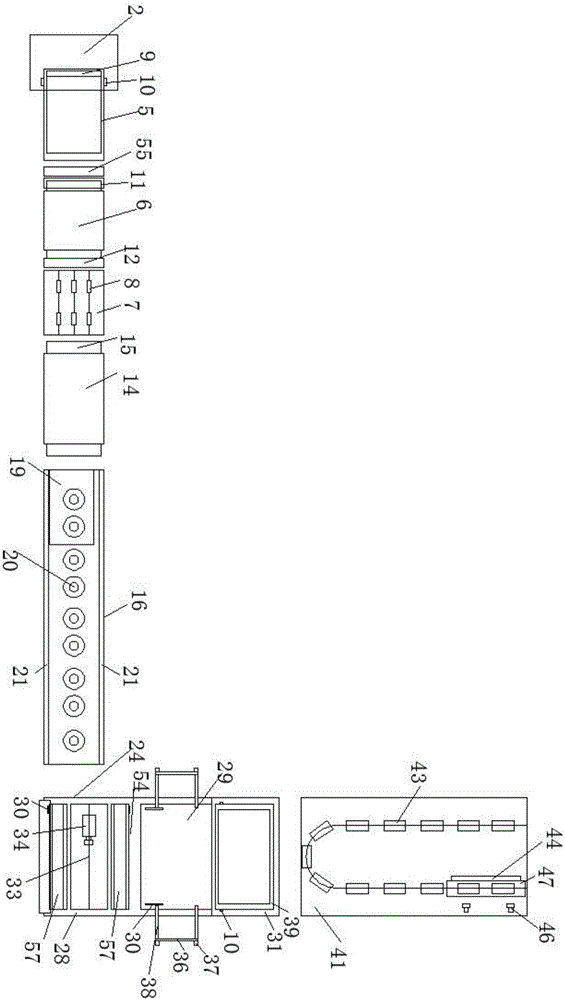 Plywood production line with paint spraying device and control method