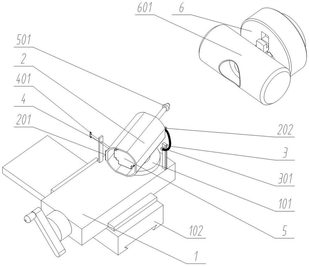 Special-shaped hole chamfering deburring device