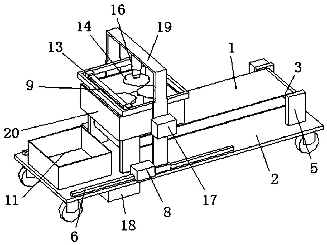 Cutting and conveying device for building glass