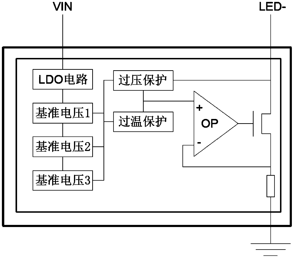 Constant-voltage driven COB light source