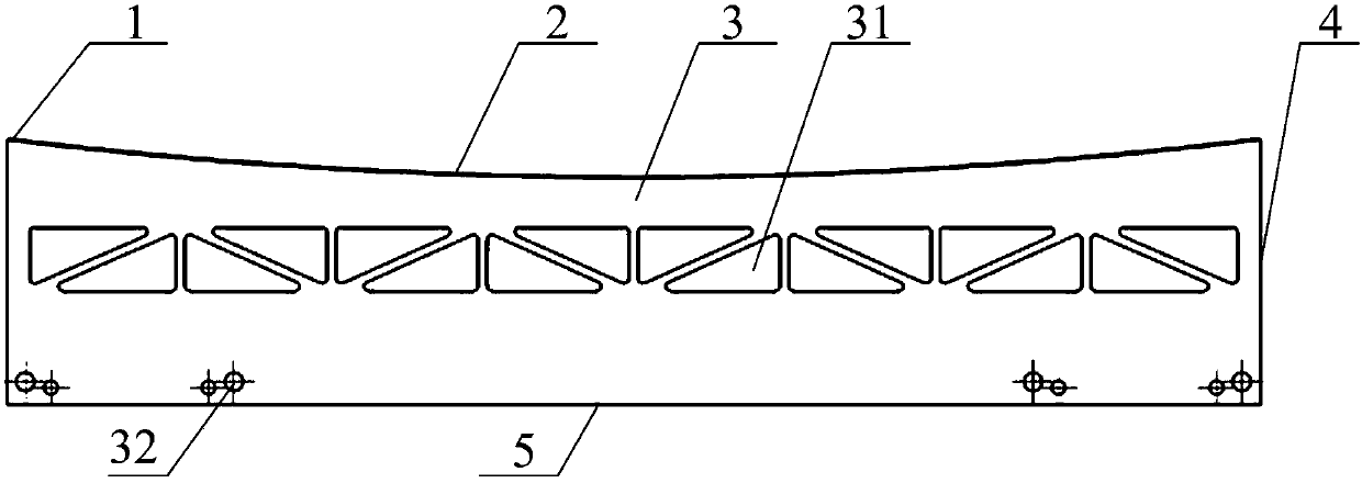 A space high light weight rate aluminum-based reflector and its processing method