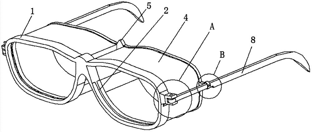 Anti-radiation integrated device for ophthalmology