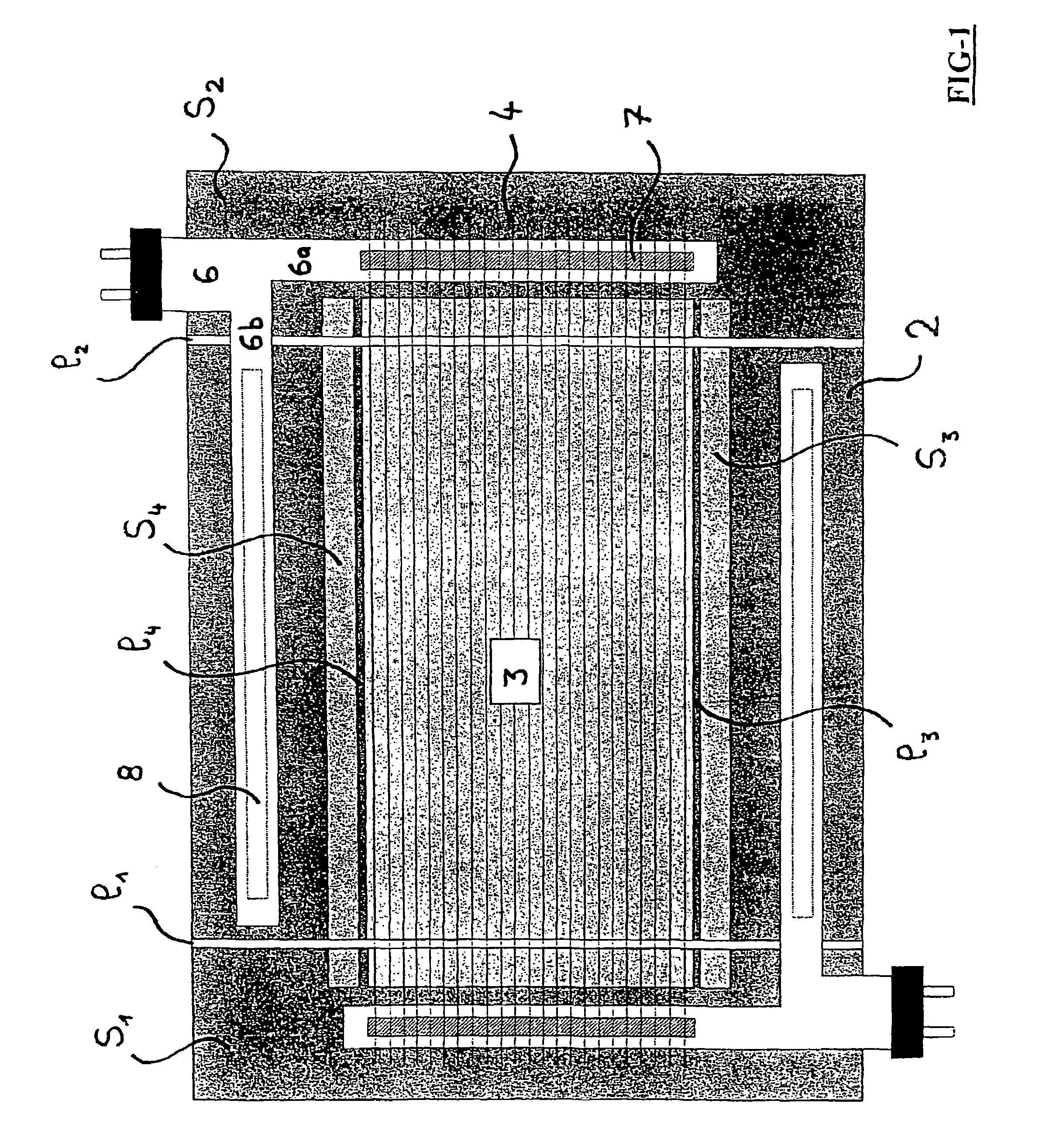 Electrochemical device such as electrochromic or photovoltaic device and electrical connection means thereof