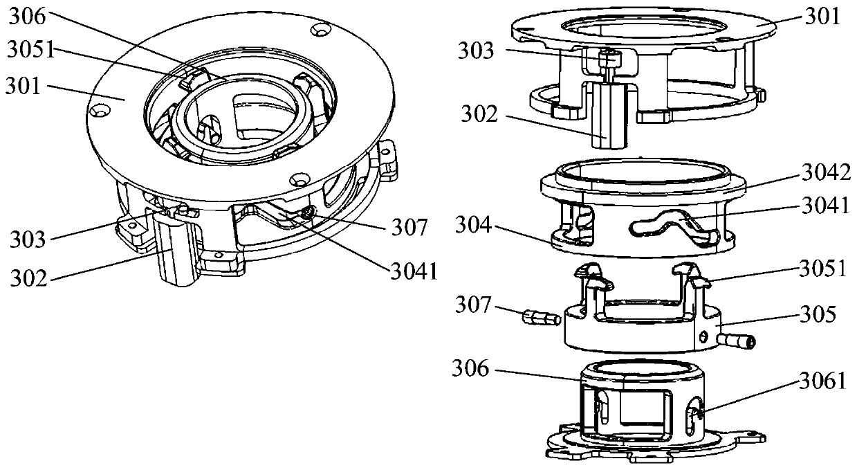 A repeatable connection and separation device and a fastening and separation device for modular spacecraft