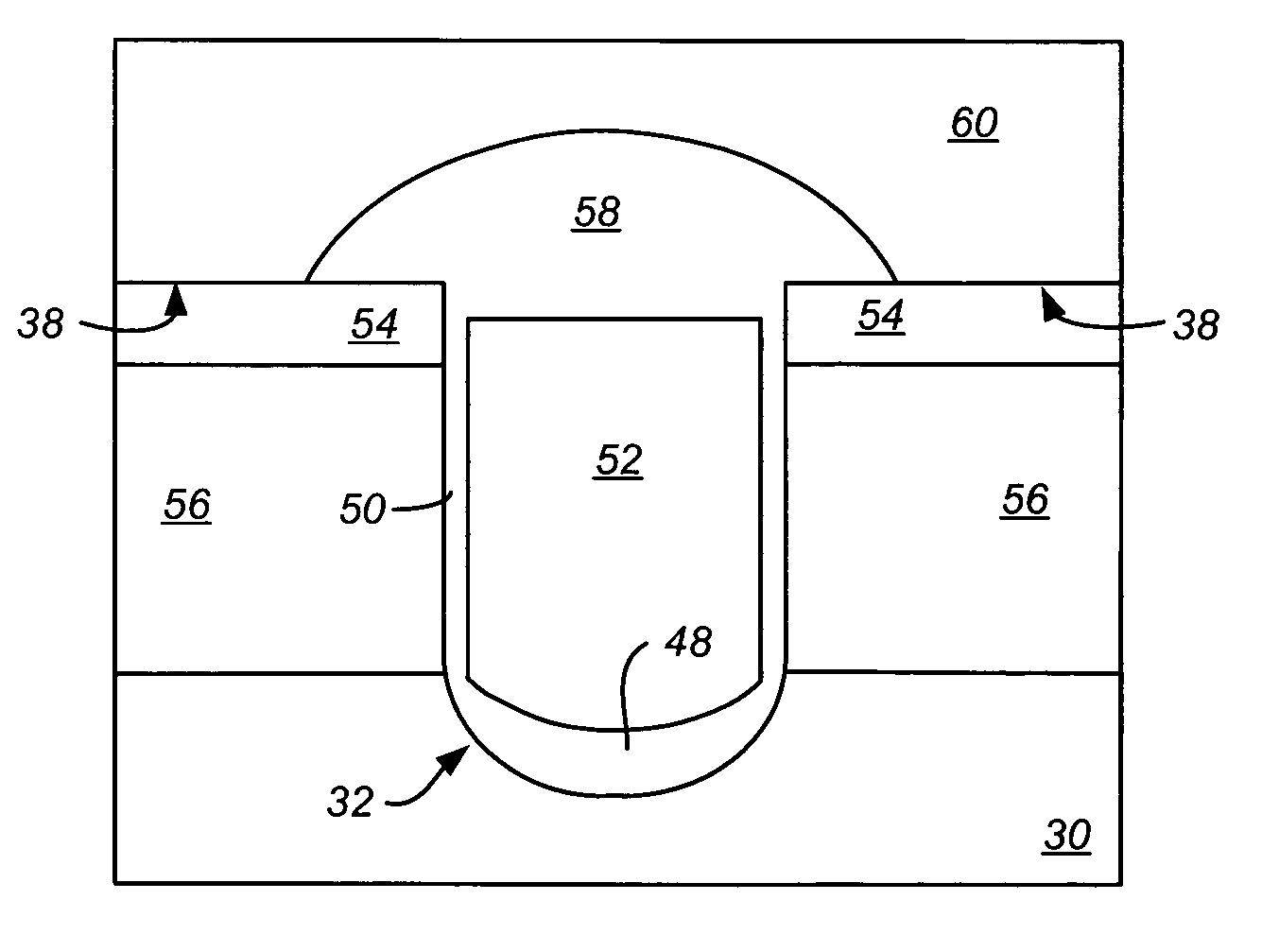 Structure and method for forming laterally extending dielectric layer in a trench-gate FET