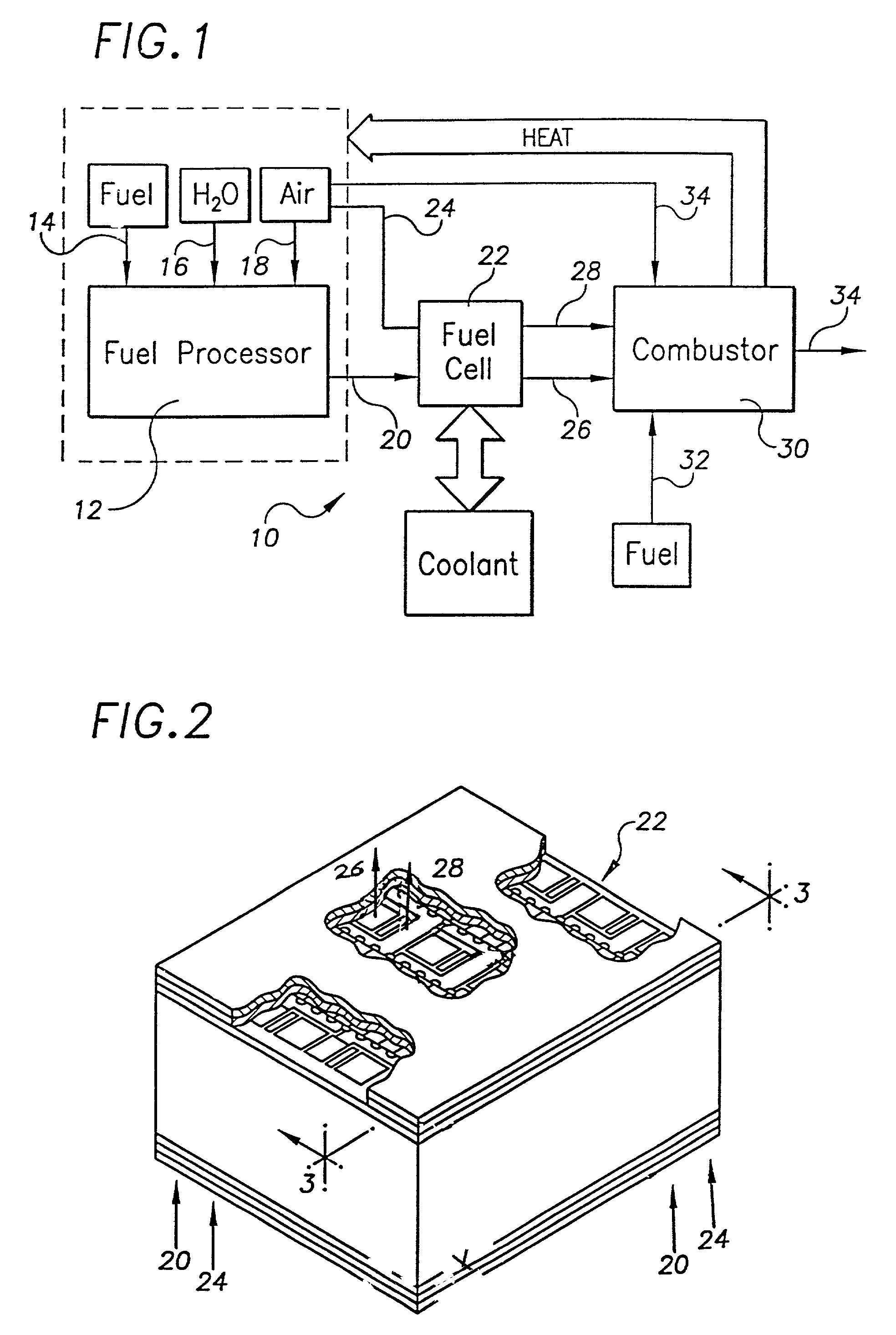 Fuel cell with variable porosity gas distribution layers