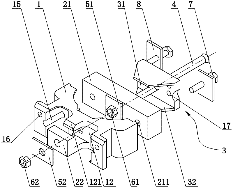 Buffering and damping device for automobile engine