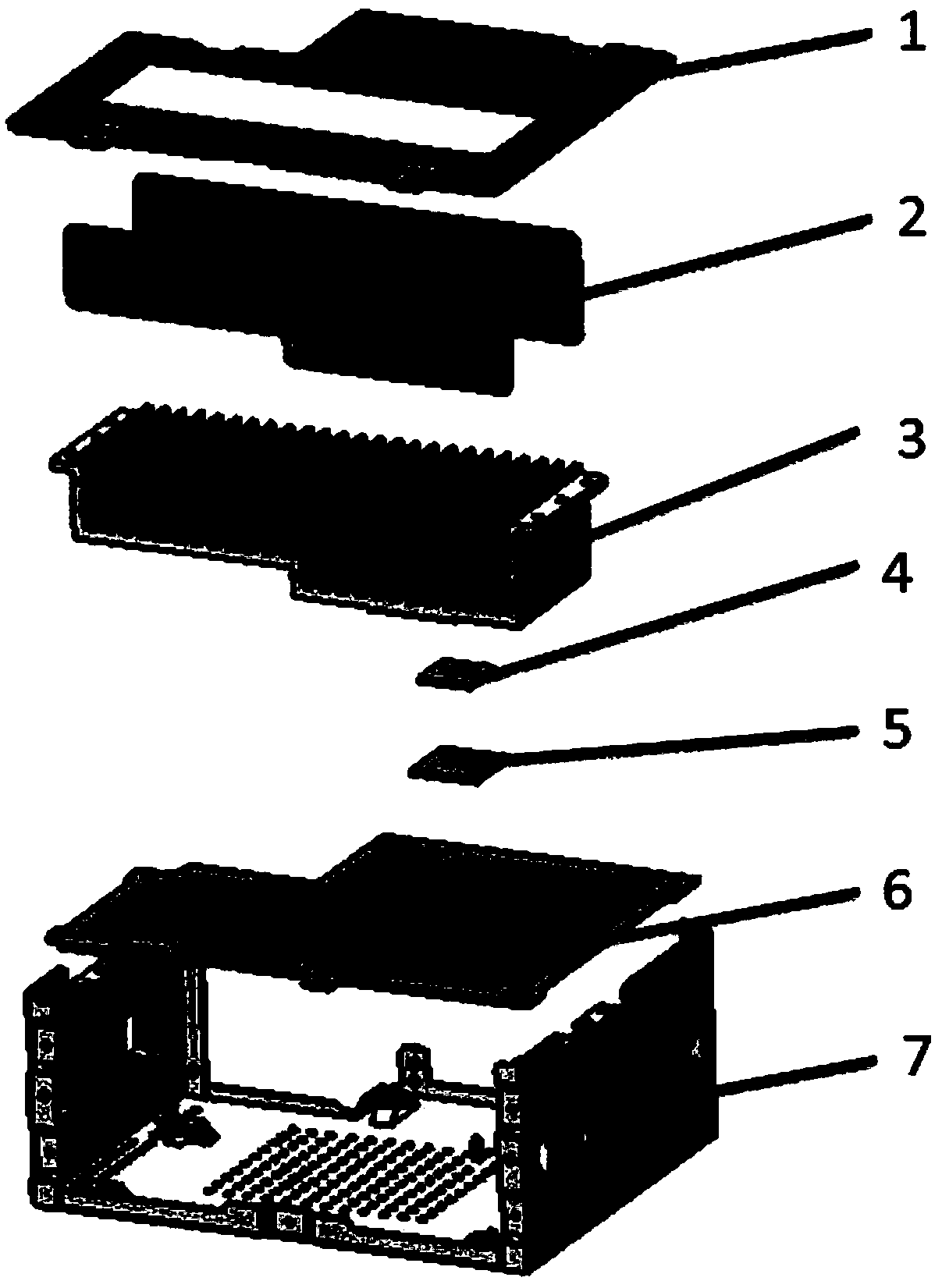 A heat dissipation structure of a high-power chip of an automobile audio entertainment system host