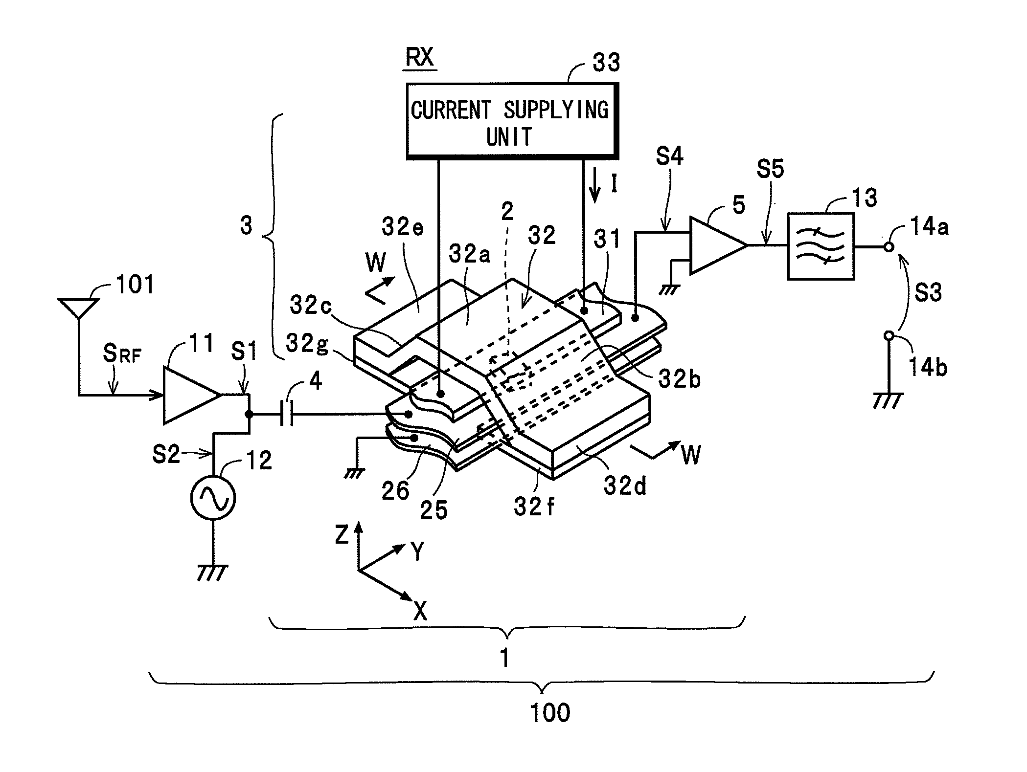 Mixer and frequency converting apparatus