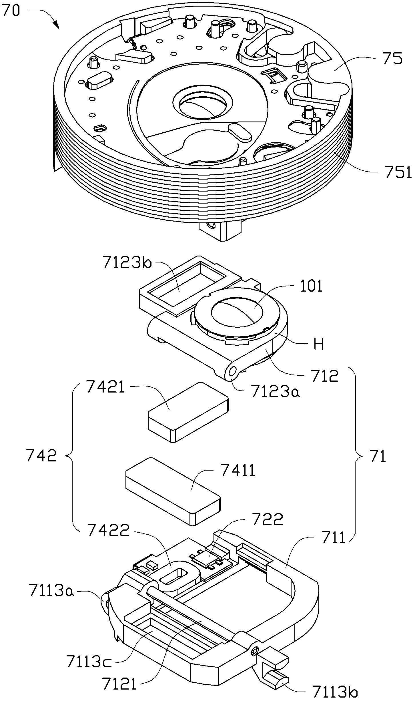 3D imaging module and 3D imaging method