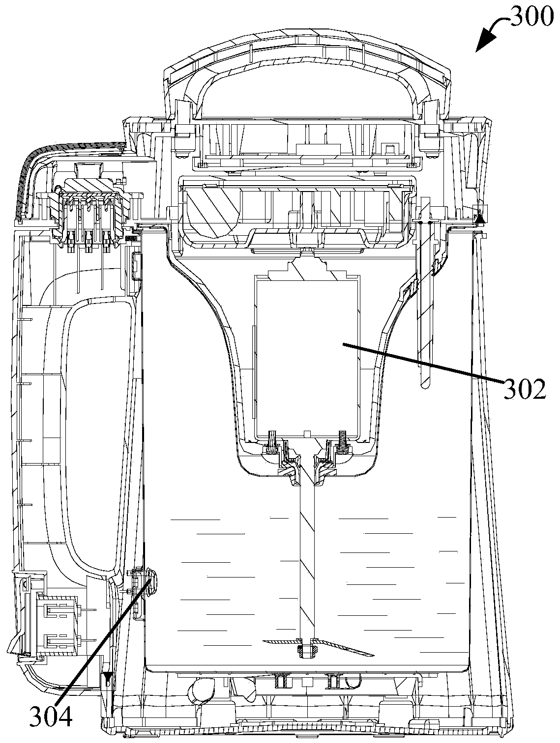 Soybean milk maker, and secondary heating method and secondary heating system thereof