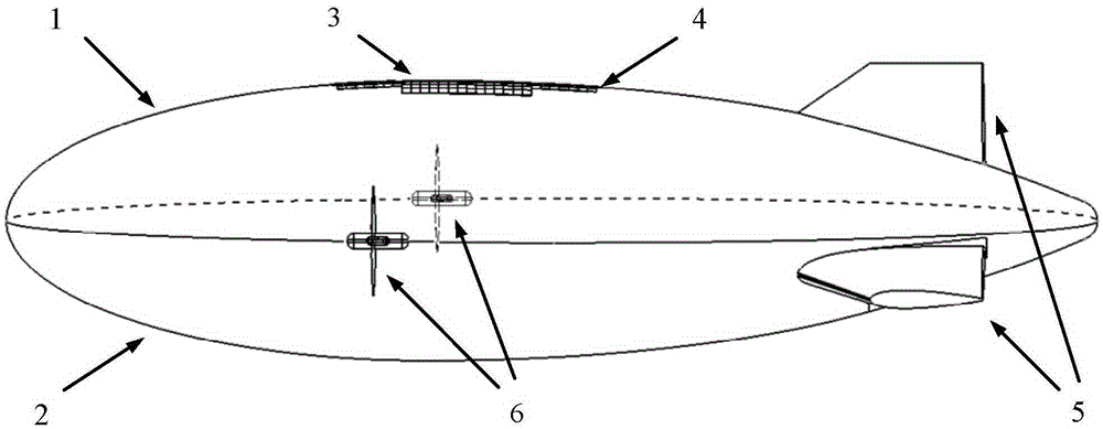 Distribution temperature calculation method for stratospheric airship with solar cell during flat flying process