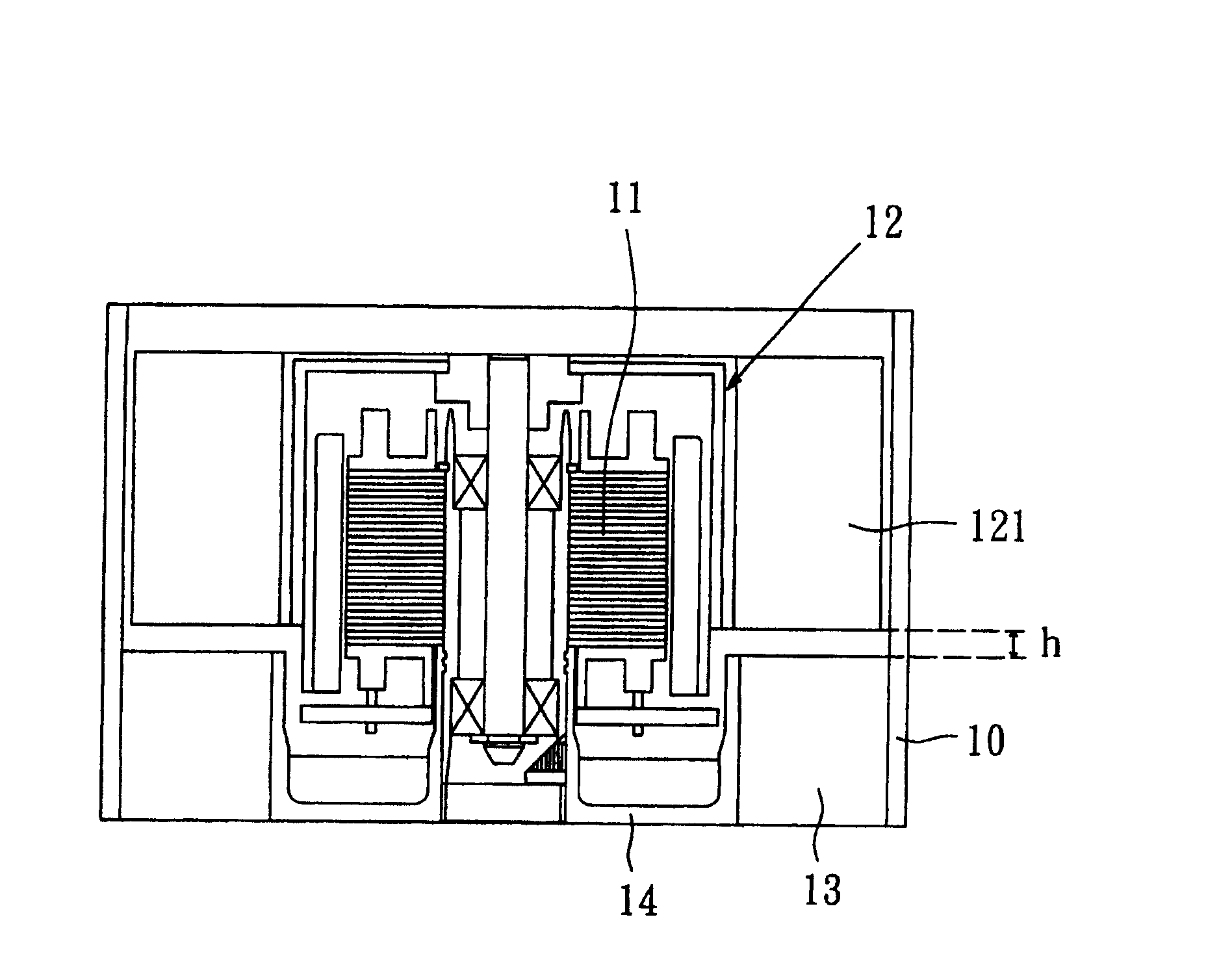 Radiating fan and its frame structure