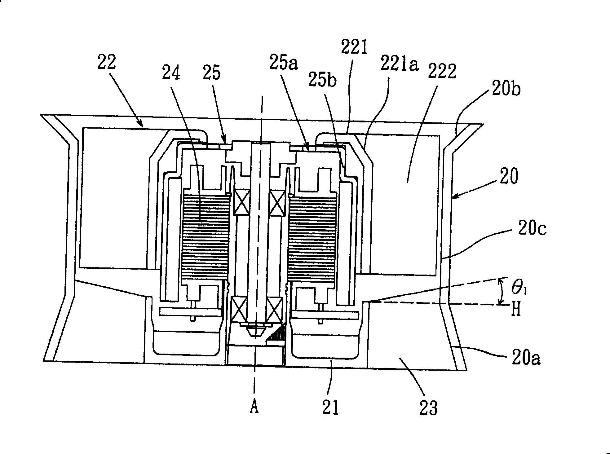 Radiating fan and its frame structure