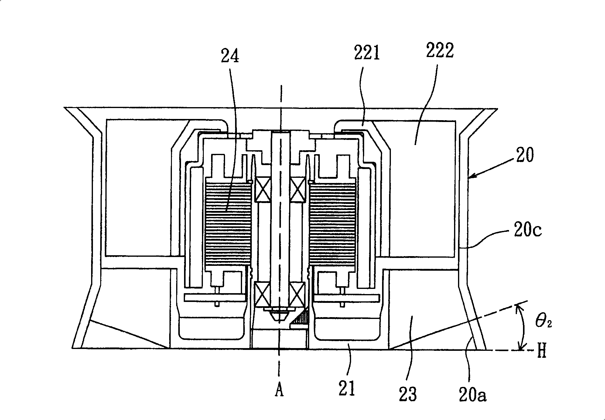 Radiating fan and its frame structure