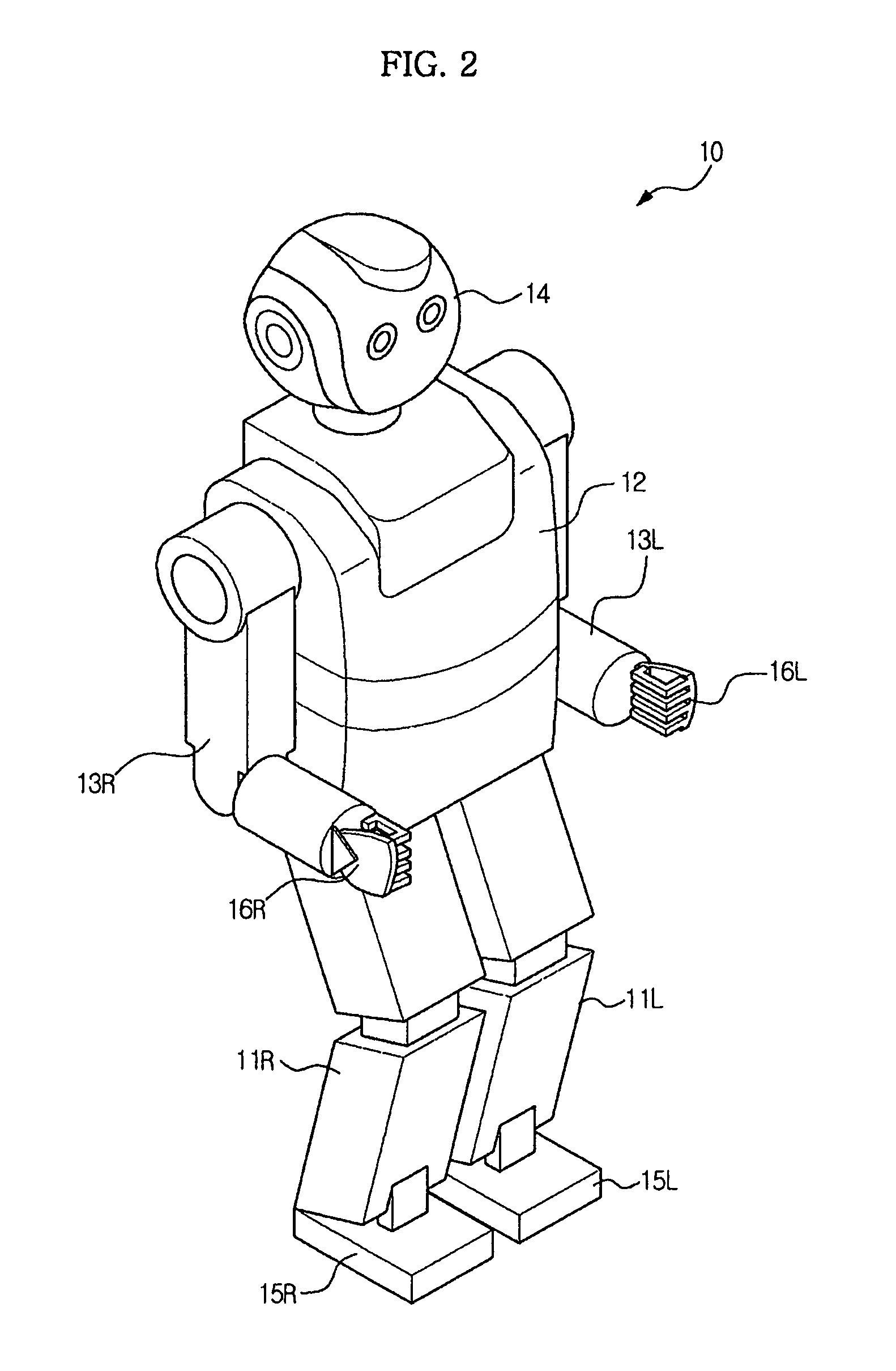 Robot and method of controlling walking thereof