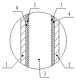 Heat insulation structure for two-cylinder type LNG low temperature storage tank