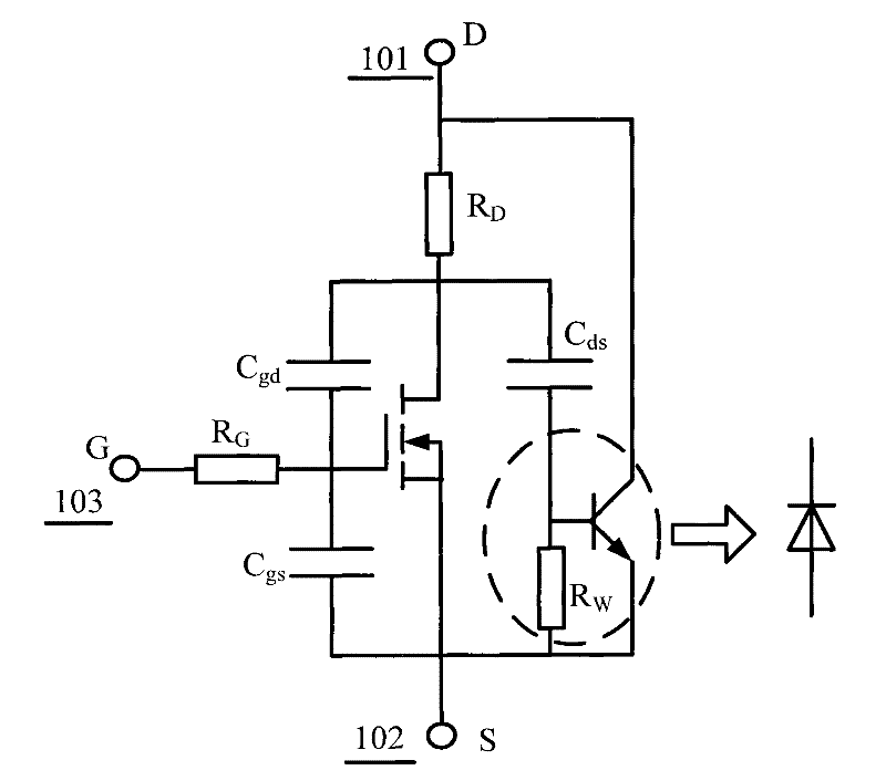 VDMOS (Vertical Double-diffused Metal Oxide Semiconductor) transistor