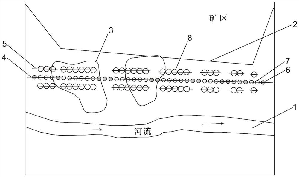 Curtain grouting method for large-space large-dip-angle goaf