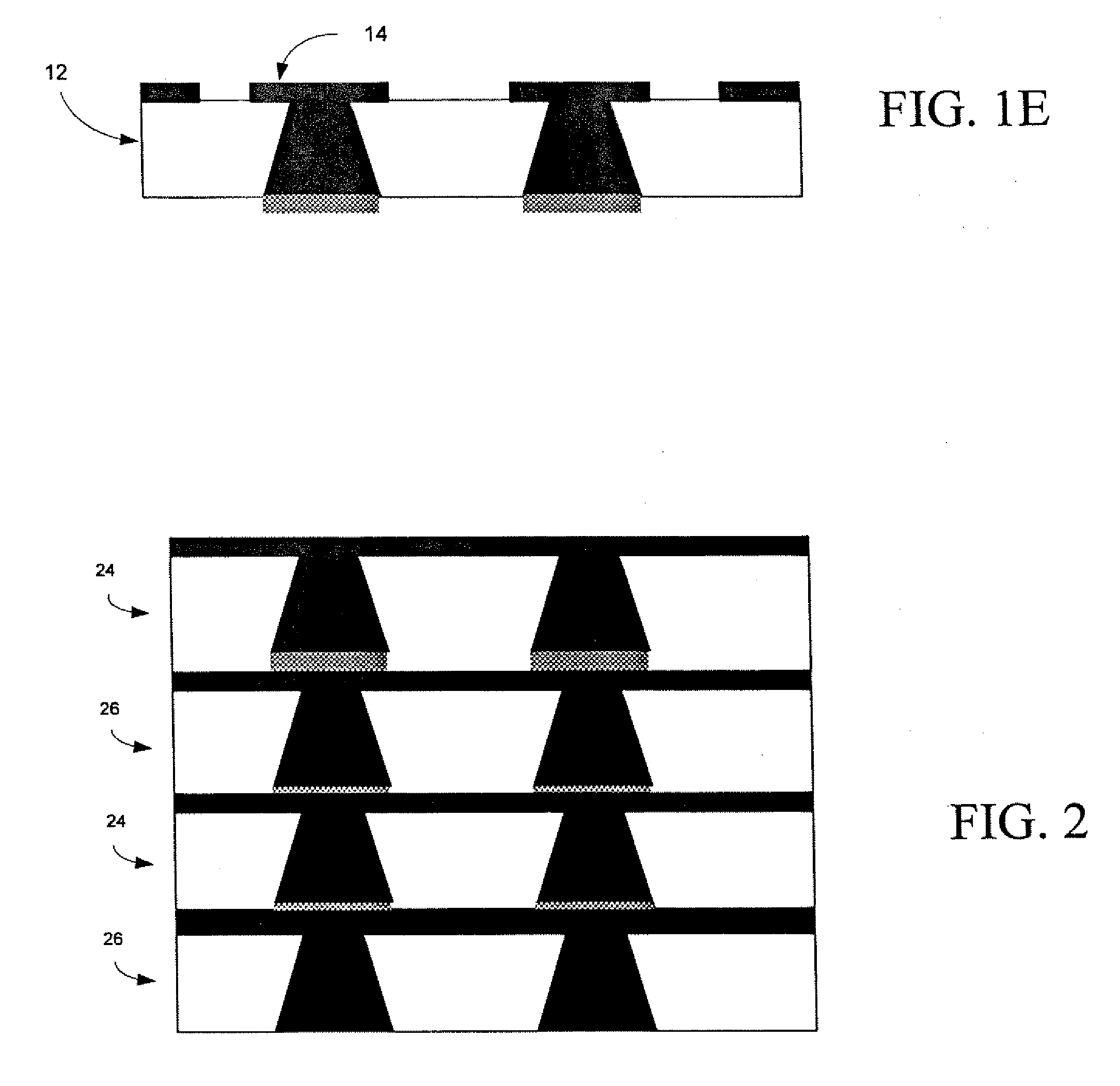 Methods for Fabricating Three-Dimensional All Organic Interconnect Structures