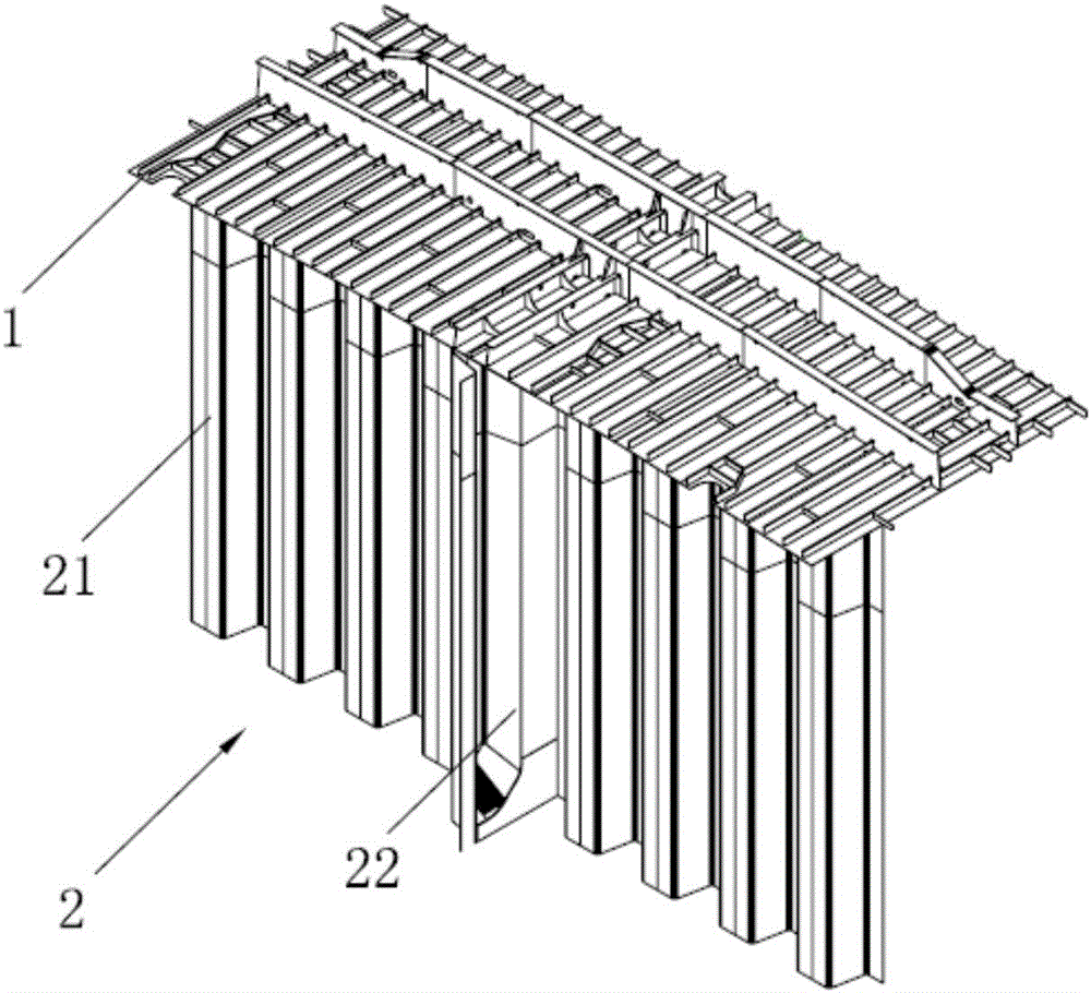 Method for assembling corrugated bulkhead block