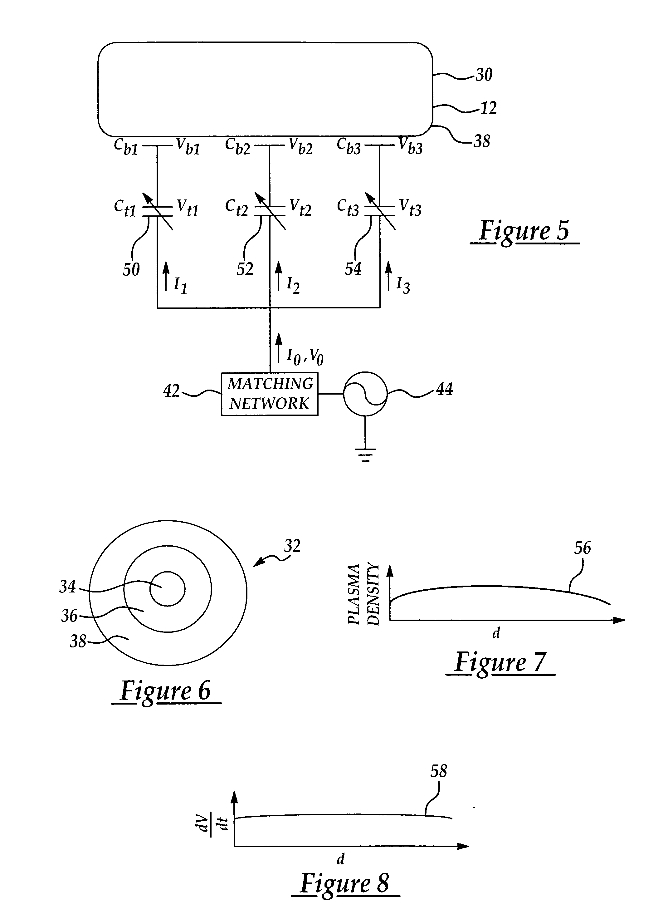 Method and apparatus for controlling spatial distribution of RF power and plasma density