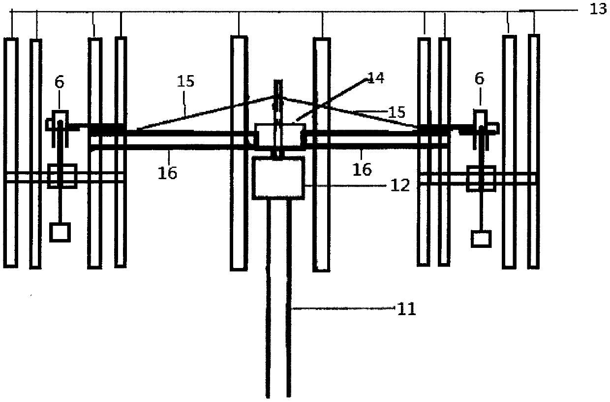 Perpendicular shaft cross-shaped dynamic balance blade wind generator