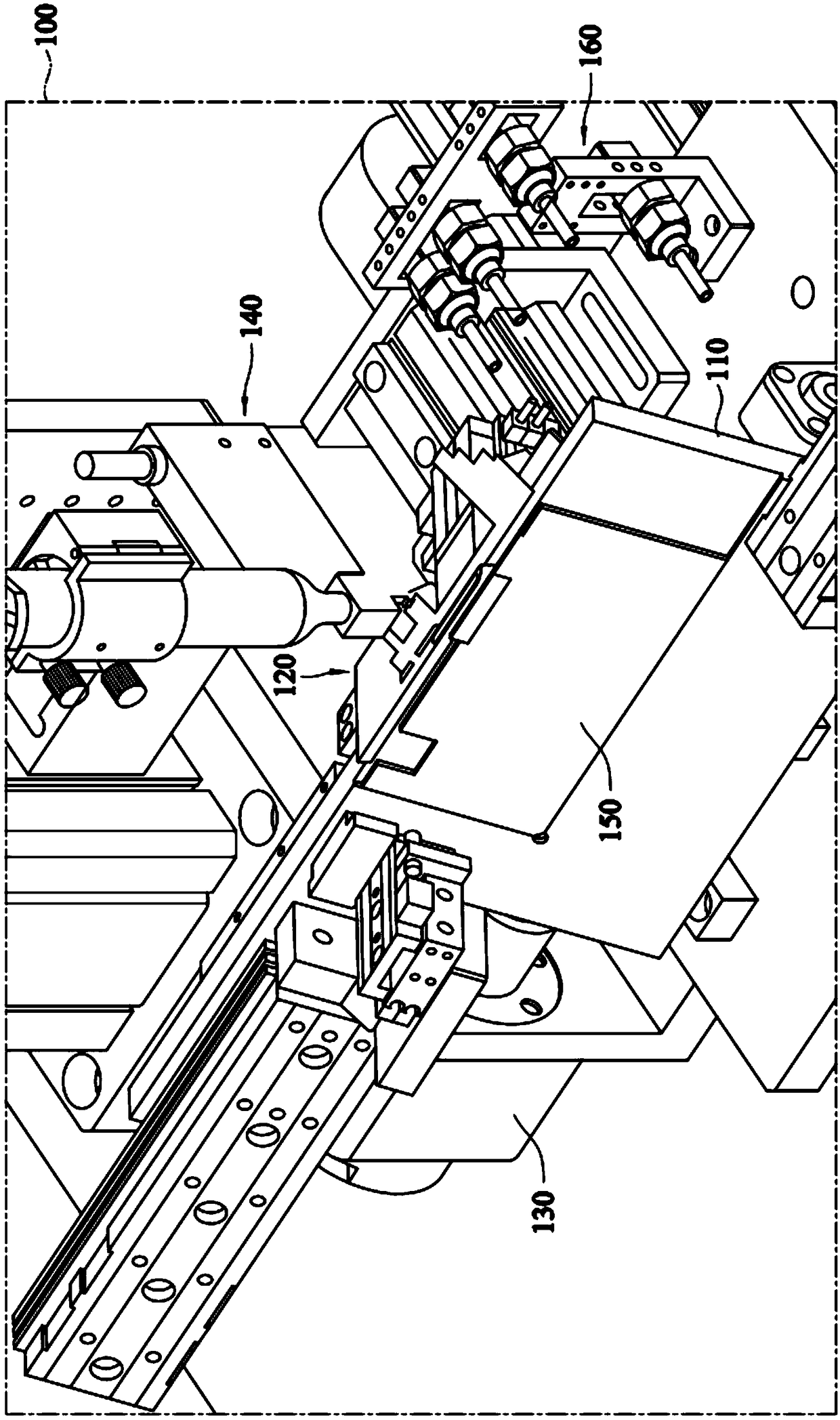 Sandwich type dispensing device and dispensing method thereof